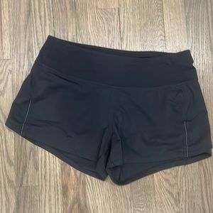 Lululemon black running shorts